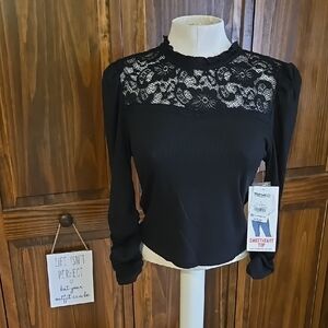 Black Lace Top